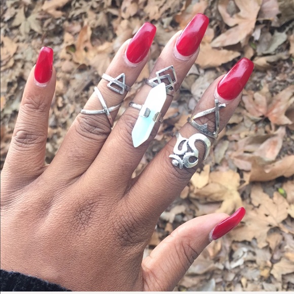 6pc boho ring set - Picture 4 of 6